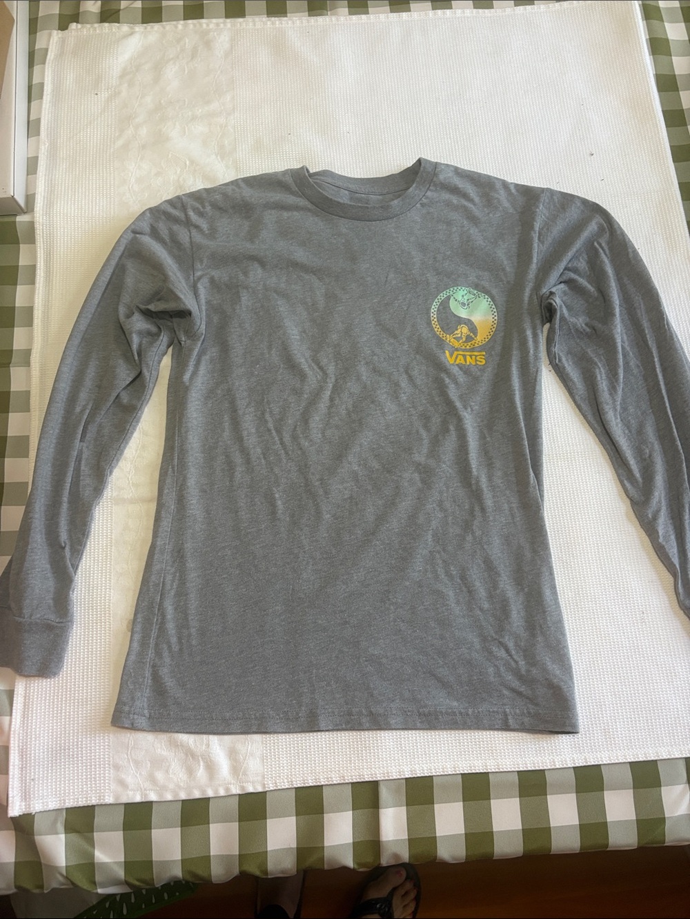 VANS CLASSIC GREY LONG SLEEVE T SHIRT